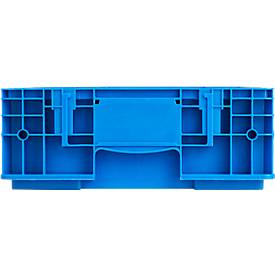 Kleinladungsträger RL-KLT 6147, Polypropylen, B 600 x T 400 mm, bis 20 kg, blau