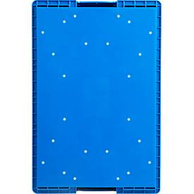 Kleinladungsträger RL-KLT 6147, Polypropylen, B 600 x T 400 mm, bis 20 kg, blau