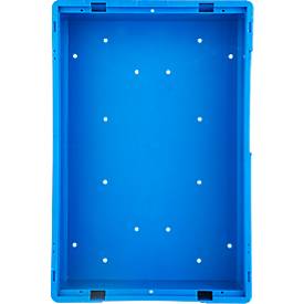Kleinladungsträger RL-KLT 6147, Polypropylen, B 600 x T 400 mm, bis 20 kg, blau