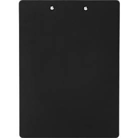 Klemmbrett Maul, A4, Klemmweite 8 mm, Klemme an kurzer Seite, bruchsicher, Polypropylen, schwarz