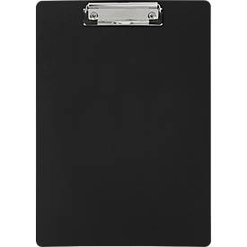 Klemmbrett Maul, A4, Klemmweite 8 mm, Klemme an kurzer Seite, bruchsicher, Polypropylen, schwarz