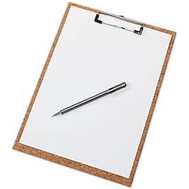 Klemmbrett Maul, Format A4, Klemmweite 8 mm, Kork naturbelassen, auch zum Aufhängen