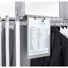 Klemmbrett Maul MAULmedic, Format DIN A4 , Hochformat, Klemmweite 8 mm, auch zum Aufhängen, Aluminium, silber