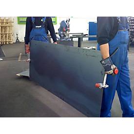 Klemmsystem-Plattenträger, 1 Paar, selbstjustierend, besonders rutschfest