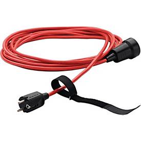 Klettbinder mit Metallöse, L 130 x B 16 mm, Polyamid schwarz, bis 10.000 Öffnungen, Zugbelastung 150N, 20 Stück