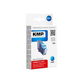 KMP C74 - Cyan - Tintenpatrone (Alternative zu: Canon CLI-521C, Canon 2934B001)