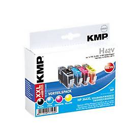 KMP H62V - 4er-Pack - Schwarz, Gelb, Cyan, Magenta - Tintenpatrone (Alternative zu: HP 364XL)