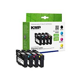 KMP MULTIPACK E196XV - 4er-Pack - Hohe Ergiebigkeit - Schwarz, Cyan, Magenta - kompatibel - Tintenpatrone