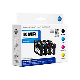 KMP MULTIPACK E218VX - 4er-Pack - Hohe Ergiebigkeit - Schwarz, Gelb, Cyan, Magenta - Tintenpatrone (Alternative zu: Epso