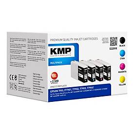 KMP MULTIPACK E220VX - 4er-Pack - Hohe Ergiebigkeit - Schwarz, Gelb, Cyan, Magenta - Tintenpatrone (Alternative zu: Epso