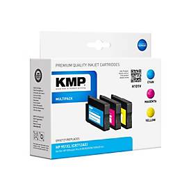 KMP MULTIPACK H101V - 3er-Pack - Gelb, Cyan, Magenta - Tintenpatrone (Alternative zu: HP 951XL, HP CN046AE, HP CN047AE, 