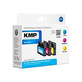 KMP MULTIPACK H105V - 3er-Pack - Größe XXL - Gelb, Cyan, Magenta - Tintenpatrone (Alternative zu: HP 933XL, HP CN054AE, 