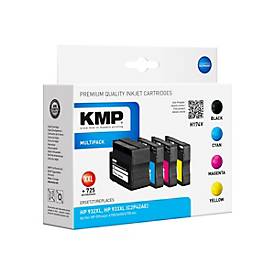 KMP MULTIPACK H174V - 4er-Pack - Größe XXL - Schwarz, Gelb, Cyan, Magenta - Tintenpatrone (Alternative zu: HP 932XL, HP 