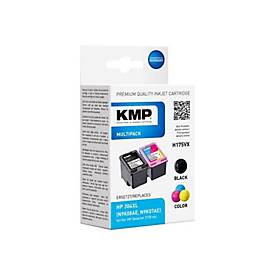 KMP MULTIPACK H175VX - 2er-Pack - Schwarz, Farbe (Cyan, Magenta, Gelb) - kompatibel - Tintenpatrone - für HP AMP 130; De