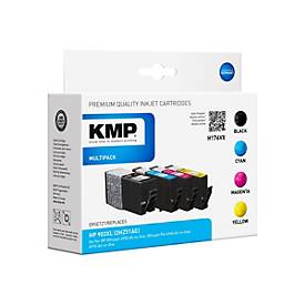 KMP MULTIPACK H176VX - 4er-Pack - Größe XXL - Schwarz, Gelb, Cyan, Magenta - Tintenpatrone (Alternative zu: HP 903XL, HP