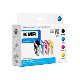 KMP MULTIPACK H71V - 4er-Pack - Schwarz, Gelb, Cyan, Magenta - Tintenpatrone (Alternative zu: HP 940XL, HP C4906AE, HP C