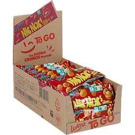 Knabbergebäck Lorenz Nic Nac's Original, Erdnüsse im Teigmantel, 24 Tüten mit jeweils 35 g, in Spenderkarton