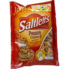 Knabbergebäck Lorenz Saltletts Pausen-Cracker, Laugengebäck, 20 Tüten mit jeweils 40 g, in Spenderkarton