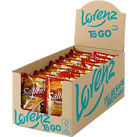 Knabbergebäck Lorenz Saltletts Pausen-Cracker, Laugengebäck, 20 Tüten mit jeweils 40 g, in Spenderkarton