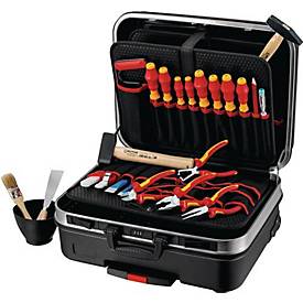 KNIPEX Werkzeugkoffer Big Basic Move, für Elektroinstallation, inkl. 24-tlg. Werkzeug, B 515 x T 430 x H 280 mm, ABS-Kunststoff, schwarz