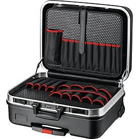 KNIPEX Werkzeugkoffer Big Basic Move, Leerkoffer ohne Werkzeug, rollbar, bis 20 kg, B 515 x T 430 x H 280 mm, ABS-Kunststoff, schwarz