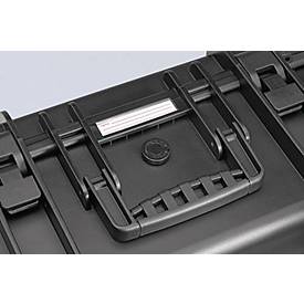 KNIPEX Werkzeugkoffer Robust 45, Leerkoffer ohne Werkzeug, staub- und wasserdicht, rollbar, bis 35 kg, B 609 x T 428 x H 263 mm, Polypropylen, schwarz