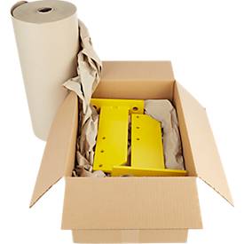 Knüllpapier, 80 g/m², aus 100 % Altpapier, naturfarben, 1 Rolle mit L 300 m x B 750 mm