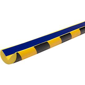 Knuffi® Eckschutz Typ A Frost, selbstklebend, stoßdämpfend, -40 °C bis +100 °C, PU-Schaum, 1 m, gelb/schwarz