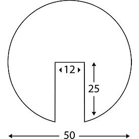 Knuffi® Kantenschutzprofil Typ B+, 1-m-Stück, gelb/schwarz
