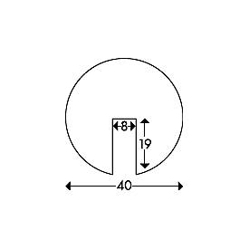 Knuffi® Kantenschutzprofil Typ B bzw. Typ B+, 1-m-Stück