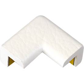 Knuffi® Schutzecke Typ E2D, selbstklebend, stoßdämpfend, für 90°-Übergänge, PU-Schaum, -40 °C bis +100 °C, weiß