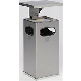 Kombi-Ascher B32, m. Dach, inkl. Inneneinsatz, Edelstahl