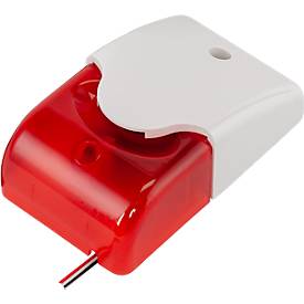 Kombialarmgeber für CEMO Premium und Premium Plus Akku-Ladeschränke, optisch & akustisch, 100 dB Lautstärke, Blitzleuchte, B 73 x T 43 x H 122 mm