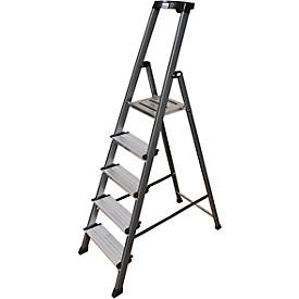 Komfortstufen-Stehleiter Securo, 5 Stufen