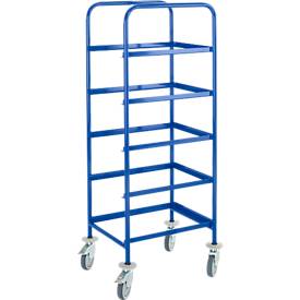 Kommissionierwagen mit 5 waagerechten Auflageebenen