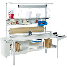 Komplettangebot Packtisch TPB, Breite 1500 mm, höhenverstellbar