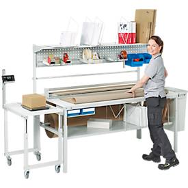 Komplettangebot Packtisch TPB, Breite 1500 o. 1800 mm, höhenverstellbar