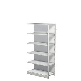 Komplettregal PROGRESS 500 T, Anbaufeld, mit Rückwand, H 1900 x B 960 x T 440 mm