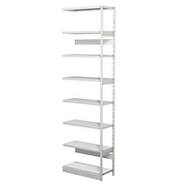 Komplettregal PROGRESS 500 T, Anbaufeld, ohne Rückwand, H 2600 x B 750 x T 340 mm