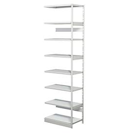 Komplettregal PROGRESS 500 T, Anbaufeld, ohne Rückwand, H 2600 x B 750 x T 440 mm