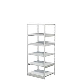 Komplettregal PROGRESS 500 T, Grundfeld, ohne Rückwand, H 1900 x B 750 x T 640 mm