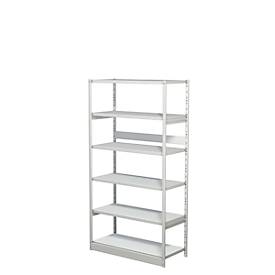 Komplettregal PROGRESS 500 T, Grundfeld, ohne Rückwand, H 1900 x B 950 x T 440 mm