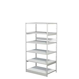 Komplettregal PROGRESS 500 T, Grundfeld, ohne Rückwand, H 1900 x B 950 x T 640 mm