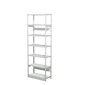 Komplettregal PROGRESS 500 T, Grundfeld, ohne Rückwand, H 2250 x B 750 x T 340 mm
