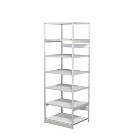 Komplettregal PROGRESS 500 T, Grundfeld, ohne Rückwand, H 2250 x B 750 x T 640 mm