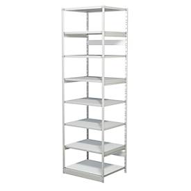 Komplettregal PROGRESS 500 T, Grundfeld, ohne Rückwand, H 2600 x B 750 x T 640 mm