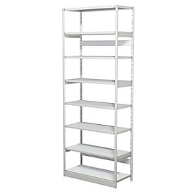 Komplettregal PROGRESS 500 T, Grundfeld, ohne Rückwand, H 2600 x B 960 x T 400 mm