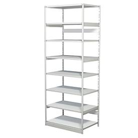 Komplettregal PROGRESS 500 T, Grundfeld, ohne Rückwand, H 2600 x B 960 x T 600 mm