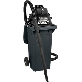 Komplettset Nass-Trockensauger, mit Werkzeugsteckdose, inkl. Großmülltonne für 120 l, 1 Patronenfilter & 1 Vliesfilter, Schwarz/Grau