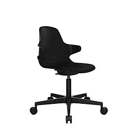 Konferenzstuhl Topstar Sitness Life 20, mit Armlehnen, 3D-Sitzgelenk, sitzhöhenverstellbar, schwarz oder weiß